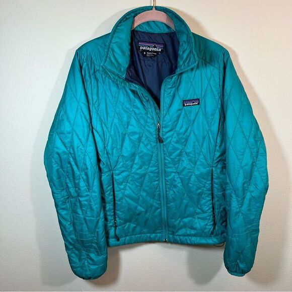 Patagonia Women’s Teal Nano Puff Jacket Small - Picture 1 of 12